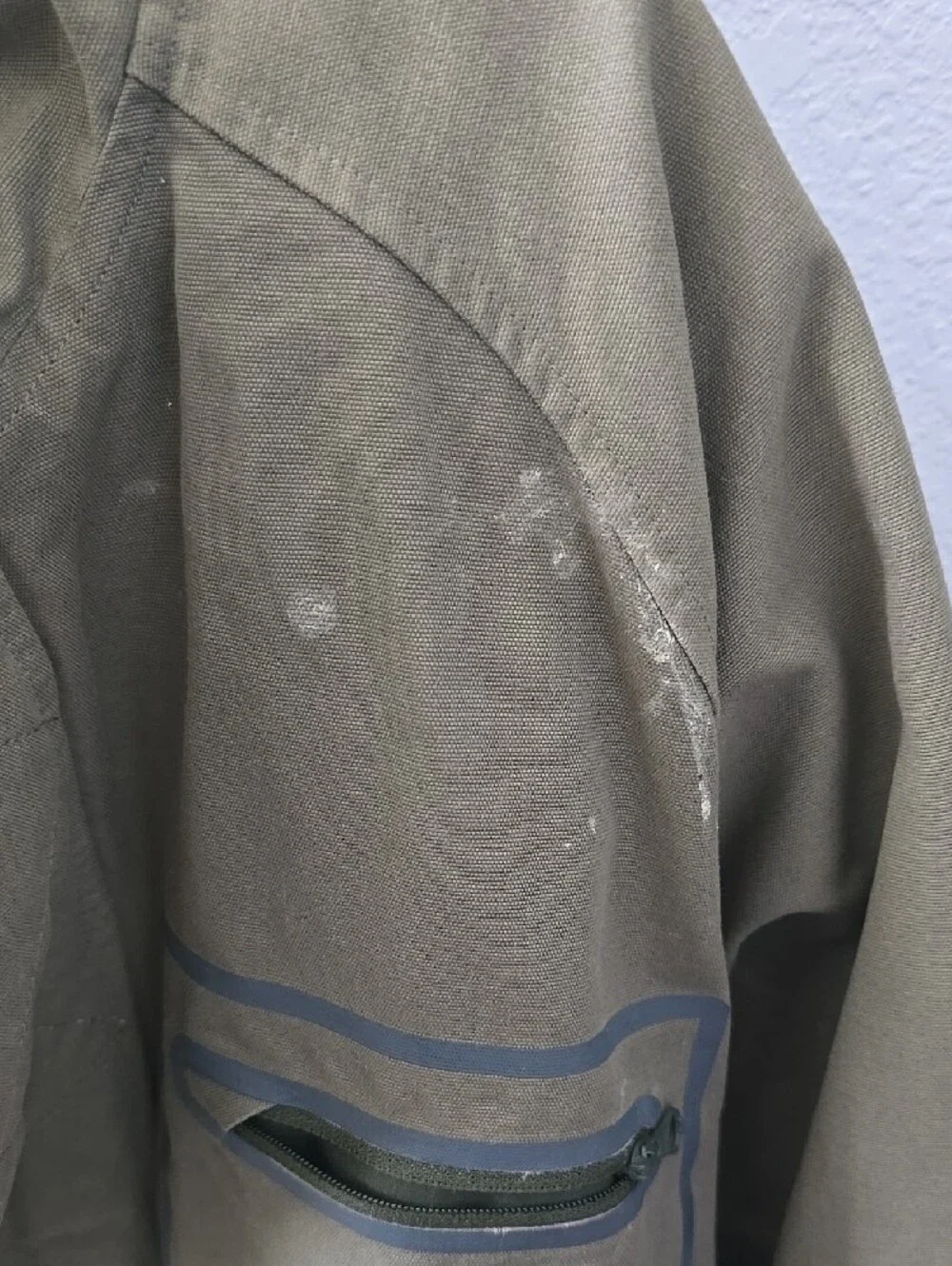 adidas Olive Green Hooded Field Jacket with Pockets
